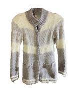 Tahari Girls Silver White Metallic Cardigan Sweater Top - £13.96 GBP