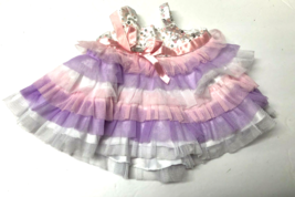 Build A Bear Strappy Sequin Prom Formal Pink Purple Dress - £7.65 GBP