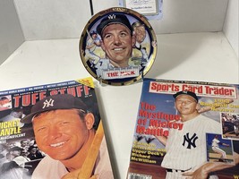 Mickey Mantle 1995 Hamilton Collection Plate The Mick &amp; 2 BB Card Mags - £7.58 GBP