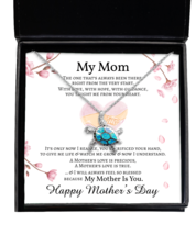 Mom Necklace My Mother Is You Turtle-MC-NL - £52.59 GBP
