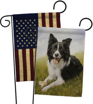 Border Collie - Impressions Decorative USA Vintage - Applique Garden Flags Pack  - £24.75 GBP