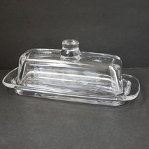 Royal Art Clear Glass Covered Butter Dish - £17.67 GBP