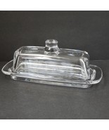 Royal Art Clear Glass Covered Butter Dish - £17.69 GBP