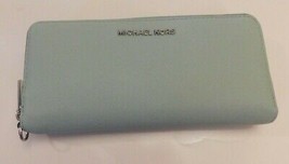 Michael Kors Blue Saffiano Continental Zip Around Wallet  - £66.68 GBP
