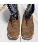 Ariat Youth Tombstone 10012794 Leather Western Square Toe Boots Boys 4.5 - $29.00