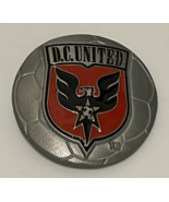 D.C. United Logo Belt Buckle Silver Pewter Soccer Ball Fanatics Tifo Culture - $13.98