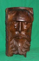 Vtg Black Forest Hand Carved Bust Old Man Of Woods Woodwose Figural Gaul Carving - £1,471.76 GBP