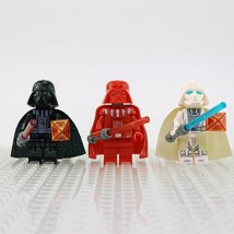 Star Wars White Red Darth Vader Sith Lord 3pcs Minifigure Bricks Toys - £6.74 GBP