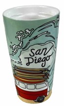 Starbucks San Diego 12oz Double Wall Ceramic VW Van &amp; Surfboards Mug Tum... - £18.60 GBP