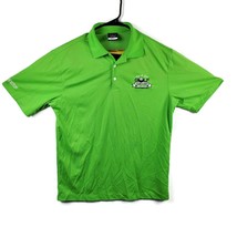 NWT Nike Golf Polo Shirt Standard Fit Dri-Fit Neon Lime Green Solid Size Medium - £23.26 GBP