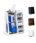 GoSports Premium Wooden Golf Bag Organizer and Storage Rack – Black, Bro... - $8,178.27 MXN