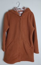Denim &amp; Co. Fleece Bonded Sherpa Coat Hood Sz XS Zip Snap A383705 Women - $589.25 MXN
