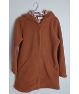 Denim &amp; Co. Fleece Bonded Sherpa Coat Hood Sz XS Zip Snap A383705 Women - $589.25 MXN