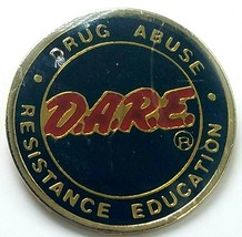 Vtg D.A.R.E. DARE Drug Abuse Drug Abuse Resistance Education Metal Lapel Pin - £8.35 GBP