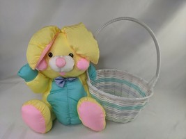 Nylon Rabbit Plush Easter Basket Bunny Set 12 Inch Tb Trading Co - £20.68 GBP