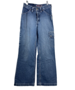 Vintage 90s Silver Jeans Women&#39;s Size 28x29.5 Cargo Wide Leg Baggy Stree... - $994.62 MXN