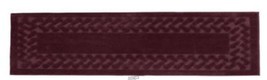 Stoneberry-22&quot; x 90&quot; Herringbone Runner Burgundy Non-Skid Latex - £21.96 GBP