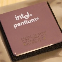 Intel Pentium A80502-75 75MHz SX969 CPU Processor Tested &amp; Working 01 - £14.81 GBP