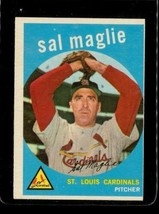 Vintage Baseball Card Topps 1959 #309 Sal Maglie St Louis Cardinals Pitcher - £8.50 GBP