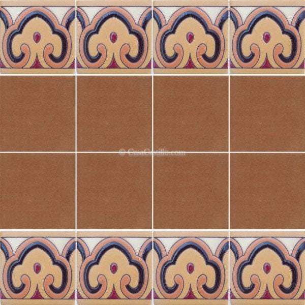 Ceramic High Relief Border  Tiles Handcrafted  - Lanzarote -  (you selec... - $189.00