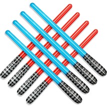 Novelty Place Inflatable Light Saber Sword Toys Set Party Favors 30 Inches 8 pcs - £12.15 GBP