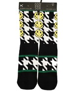 ODD SOX Knits Smiley Face Houndstooth Cotton Blend Thick Crew Socks Men&#39;... - $20.50 CAD