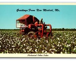 Mechanical Cotton Picker New Madrid Missouri MO UNP Chrome Postcard Y11 - £3.12 GBP