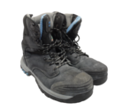 DAKOTA Women&#39;s 8&quot; 8030 Steel Toe Steel Plate Work Boots Black/Blue Size 11M - $56.99