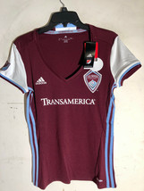 Adidas Women&#39;s MLS Jersey Colorado Rapids Burgundy Team sz 2XL - £6.72 GBP