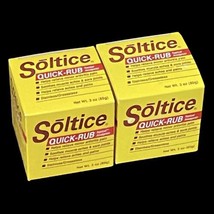 Soltice Quick Rub Topical Pain Reliever 3oz Each NEW Lot Of 2 - £57.95 GBP