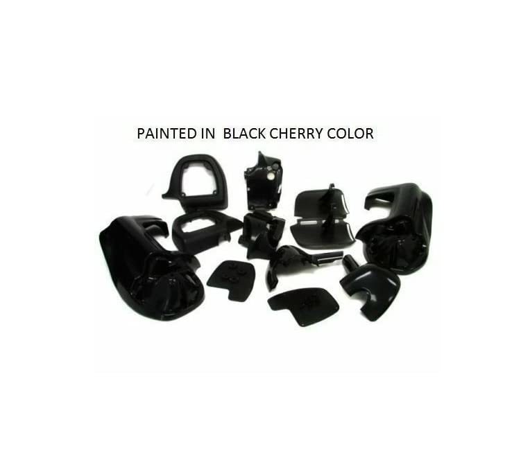 BLACK CHERRY Lower Vented Leg Fairings Harley Touring Road King Glide FL... - $185.22