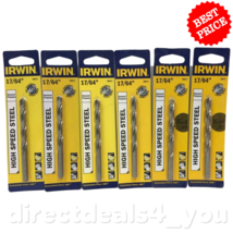 Irwin High Speed Steel #60517 17/64&quot; Drill Bit Pack of 6 - £25.68 GBP