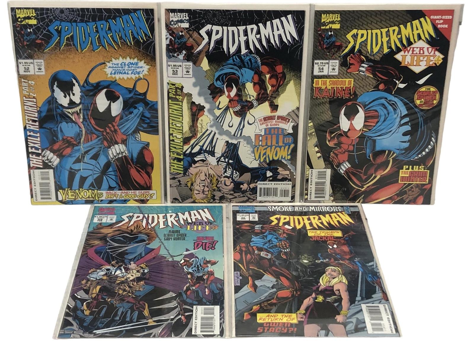 Marvel Comic books Spider-man #52-56 364278 - £23.09 GBP