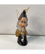 Vintage Dwarf Gnome Elf Christmas Ornament Shy Bashful 2.75” - €7,70 EUR