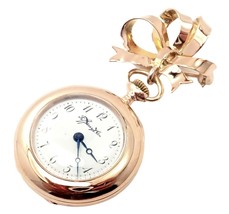 Rare! Vintage Tiffany &amp; Co. 18k Yellow + Rose Gold Bow Lapel Watch - £5,915.13 GBP