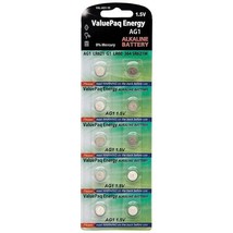 Dantona VAL-AG1-10 ValuePaq Energy AG1 Alkaline Button Cell Batteries, 10 Pack - £15.84 GBP