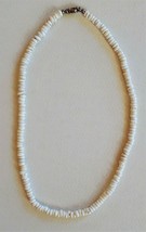 Puka Shell Necklace Lei White 18 in x 3/16 in (About 457 x 4.5mm) - £9.71 GBP
