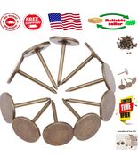 Durable 100 Pc Antique Brass Flat Upholstery Nails - Perfect for DIY Cra... - $280.06 MXN
