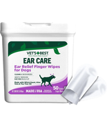 Ear Relief Finger Wipes, Ear Cleansing Finger Wipes for Dogs, Sooths &amp; D... - $22.95