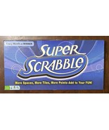 Super Scrabble Crossword Board Game 2004 W All 200 Tiles Complete Scorepad - $531.01 MXN