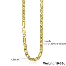 Fashion Gold Color Necklace for Women Men Snail Link Chain Necklace Wholesale Ne - £14.21 GBP