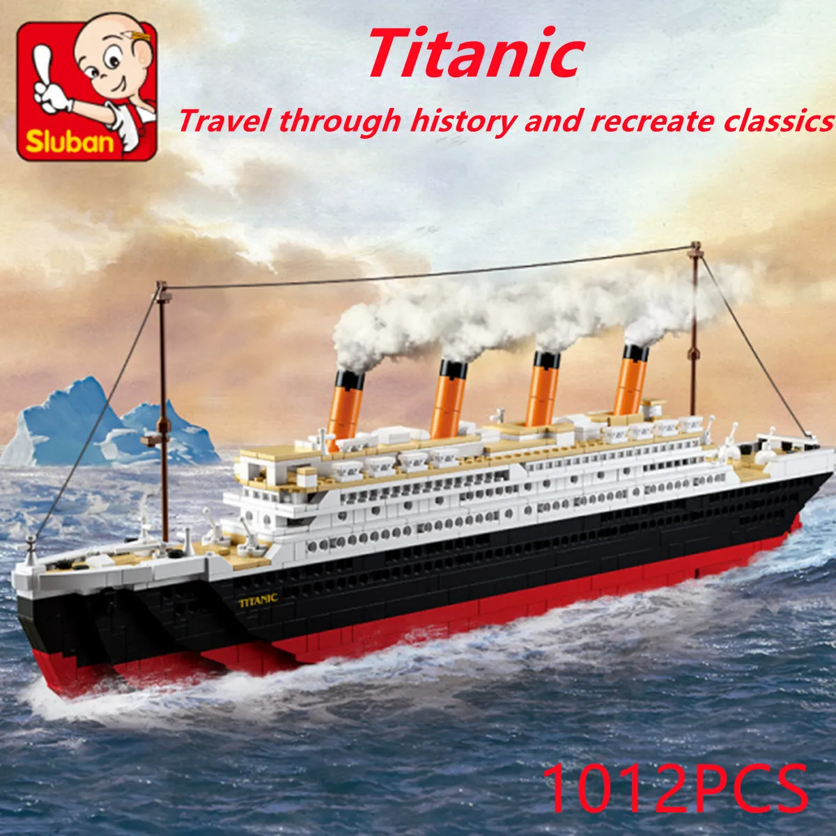 Sluban Building Block Toys Big Size Titanic 1012 PCS Bricks B0577 Compatbile - £78.13 GBP+