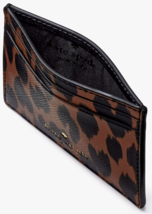 Kate Spade Schuyler Small Slim Card Holder Cheetah Leopard KE715 NWT Leopardo - £23.86 GBP