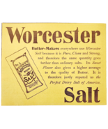 Worcester Brand Salt 1897 Advertisement Victorian Food Baking Spice ADBN... - $19.99