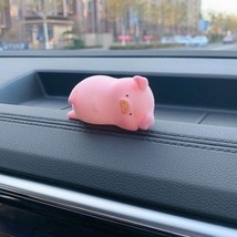  flocking cute cute pig ornaments center console cake desktop decoration car decoration thumb200