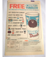 1985 Color Ad Nabisco Brands Oreo Tumbler - €6,94 EUR