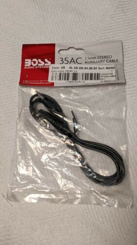 BOSS AUDIO 3&#39; AUX INPUT CABLE 3.5MM 35AC - $4.95