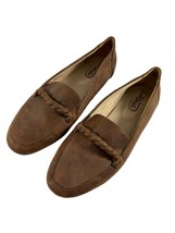 LifeStride Drew Womens Flats Loafers Size 8.5 M Brown Faux Suede Slip On Casual - £11.86 GBP