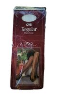 Vtg 80s CVS Drugstore Sheer To Waist Shadow Toe Pantyhose Medium Tall Wh... - $6.00