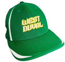 West Duval Truckers Jacksonville FL Baseball Hat Cap Fitted S M Green Ja... - $29.99